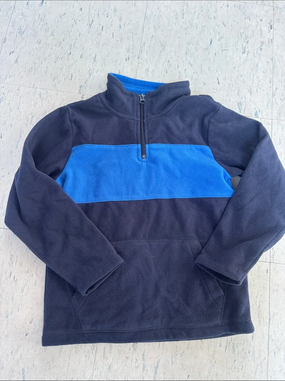 The Children's Place Navy Fleece Pullover Jacket